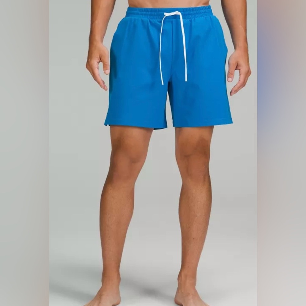 Lululemon Pool Short 7" Men’s S Zip Pocket LINED Beach Vacation Swim Trunks NWT✅